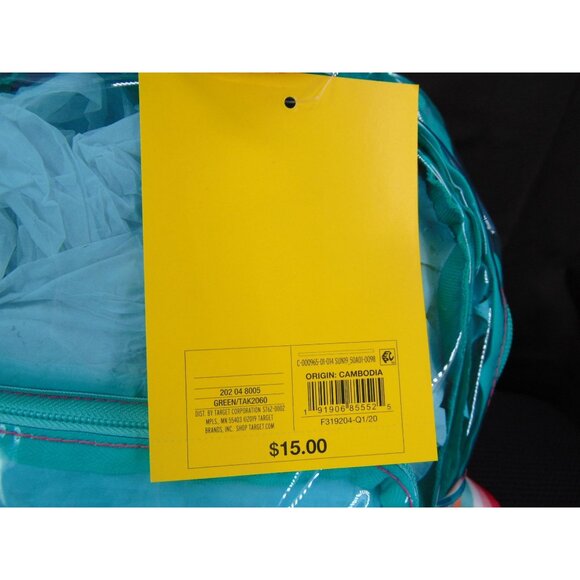 Sun Squad Clear Plastic Mini Backpack Green Popsicle Rainbow Concert Flamingo - Picture 6 of 10